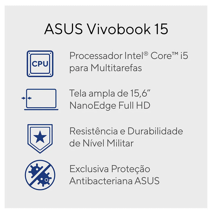 Notebook Asus Vivobook 15, Intel Core i5